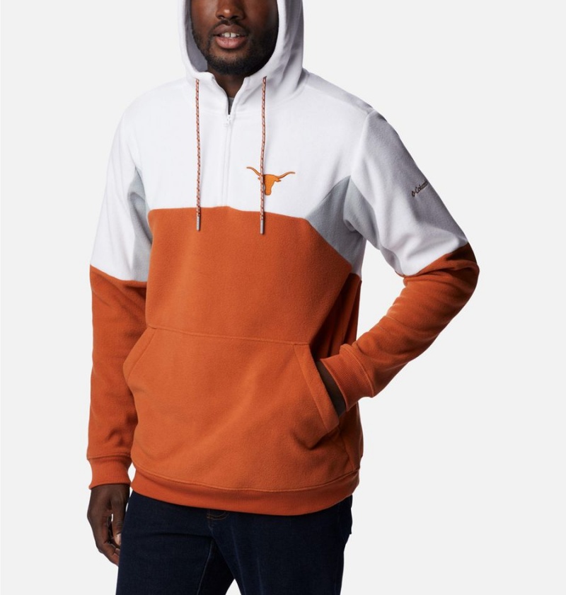 Brown Columbia Collegiate Lodge Fleece - Texas Men's Hoodie | 89127AGDL