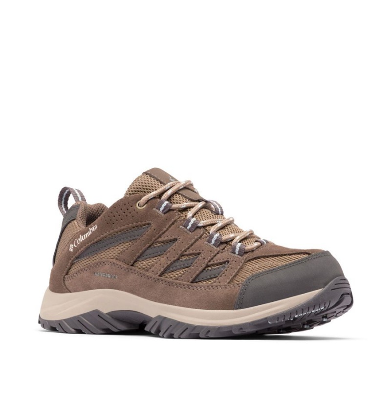 Brown Columbia Crestwood Waterproof Women's Hiking Shoes | 07245ASEY