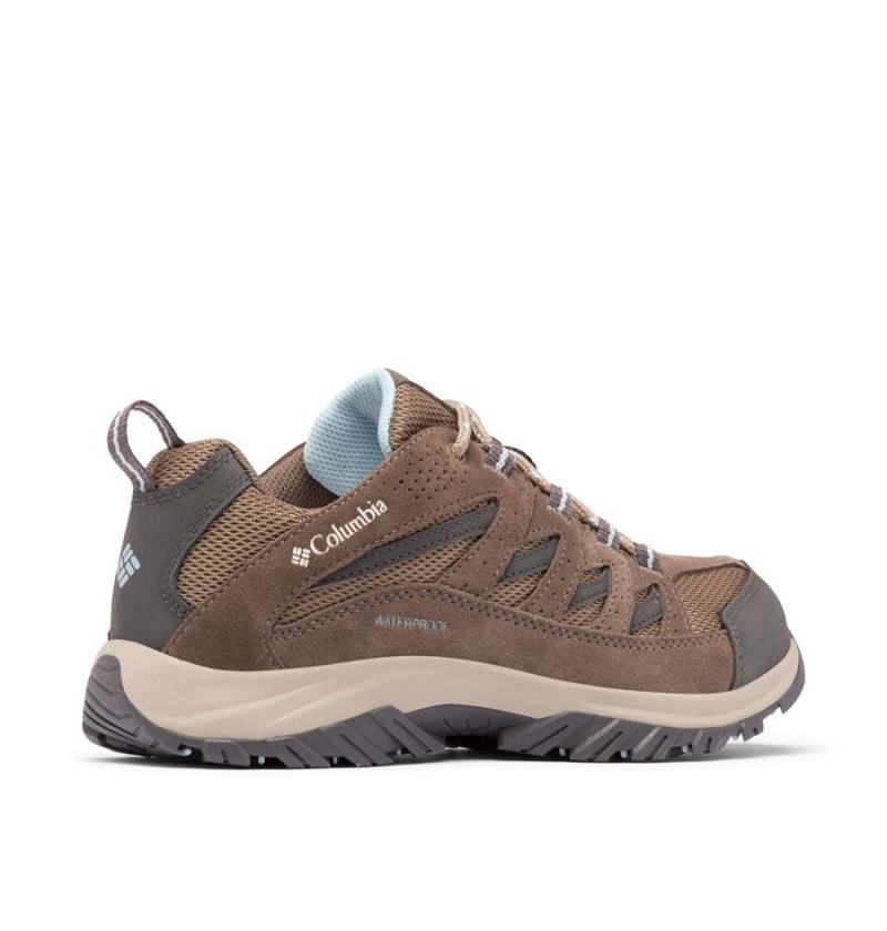 Brown Columbia Crestwood Waterproof Women's Hiking Shoes | 07245ASEY