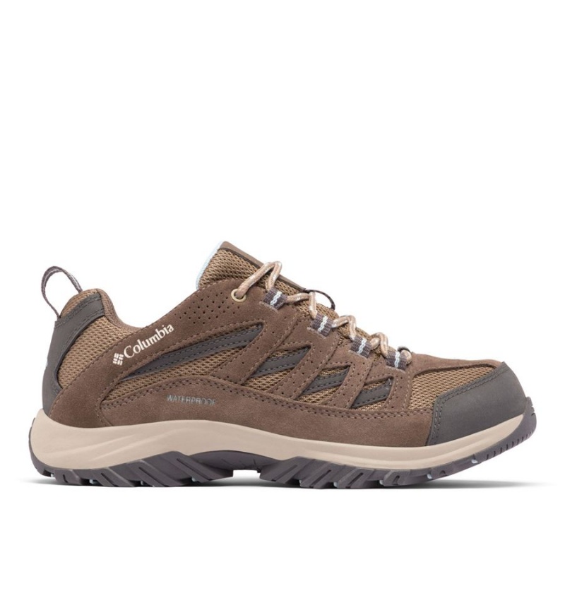 Brown Columbia Crestwood Waterproof Women\'s Hiking Shoes | 07245ASEY