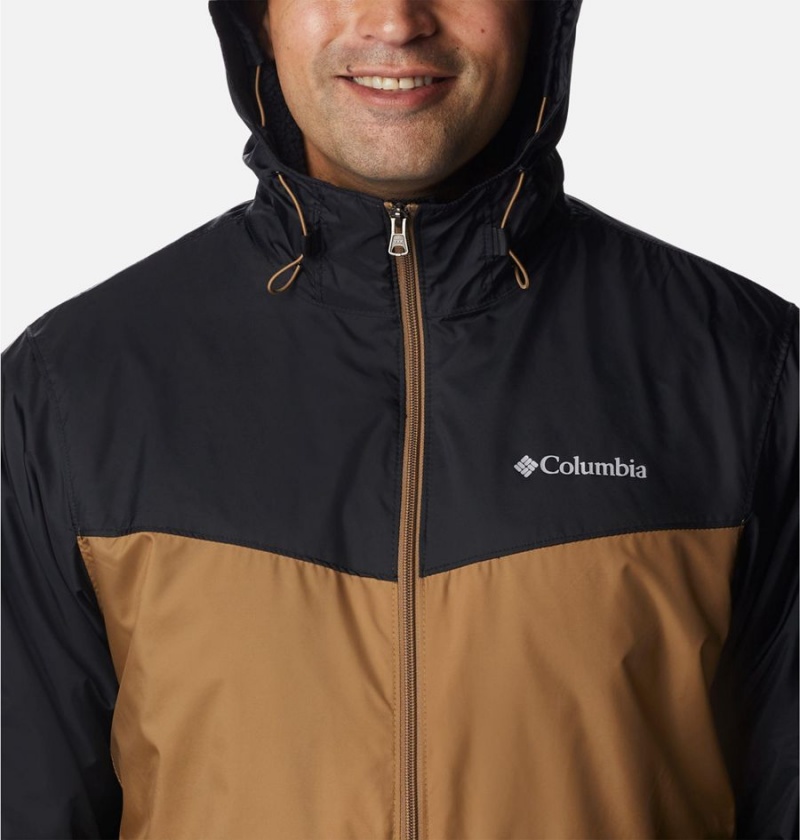 Brown Columbia Glennaker Sherpa Lined Men's Rain Jacket | 21046XLJR