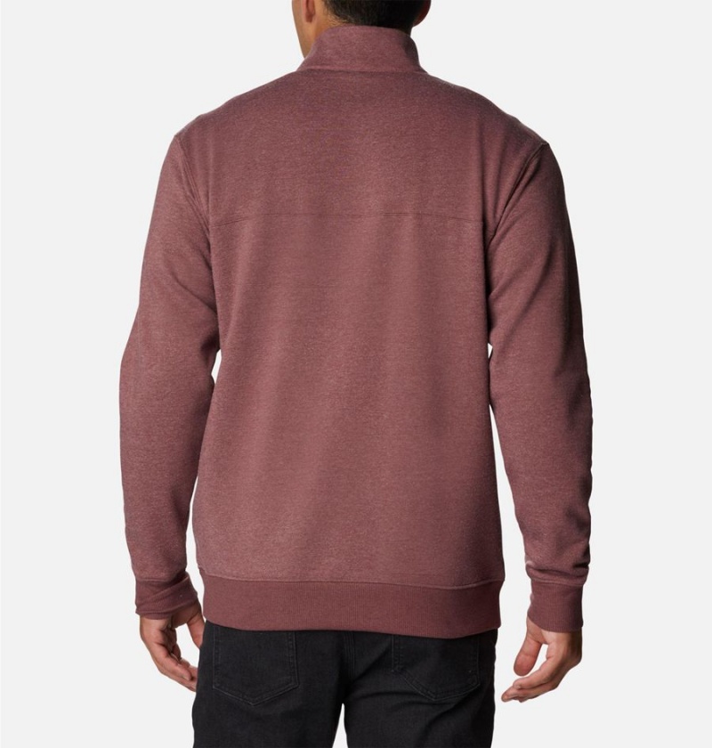 Brown Columbia Hart Mountain II Half Zip Men's Sweatshirt | 26935DEXQ