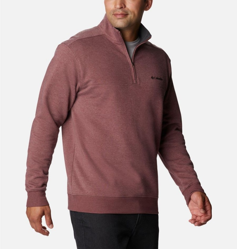 Brown Columbia Hart Mountain II Half Zip Men's Sweatshirt | 26935DEXQ