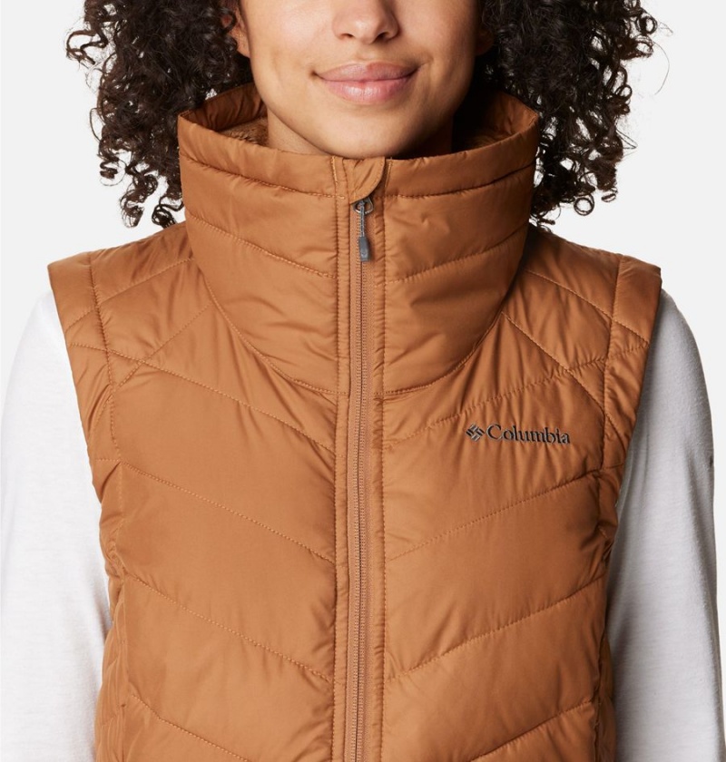 Brown Columbia Heavenly Long Women's Vest | 10754GENH