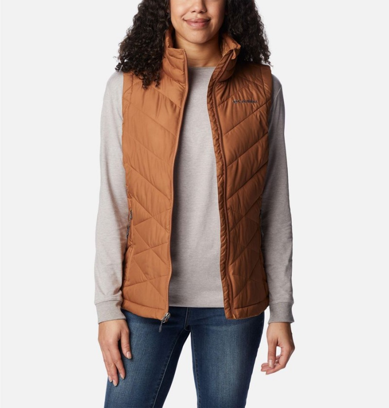 Brown Columbia Heavenly Women's Vest | 63842KIRO