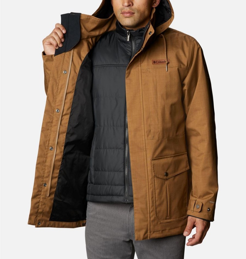 Brown Columbia Horizons Pine Interchange Men's 3 In 1 Jackets | 10943NFLT