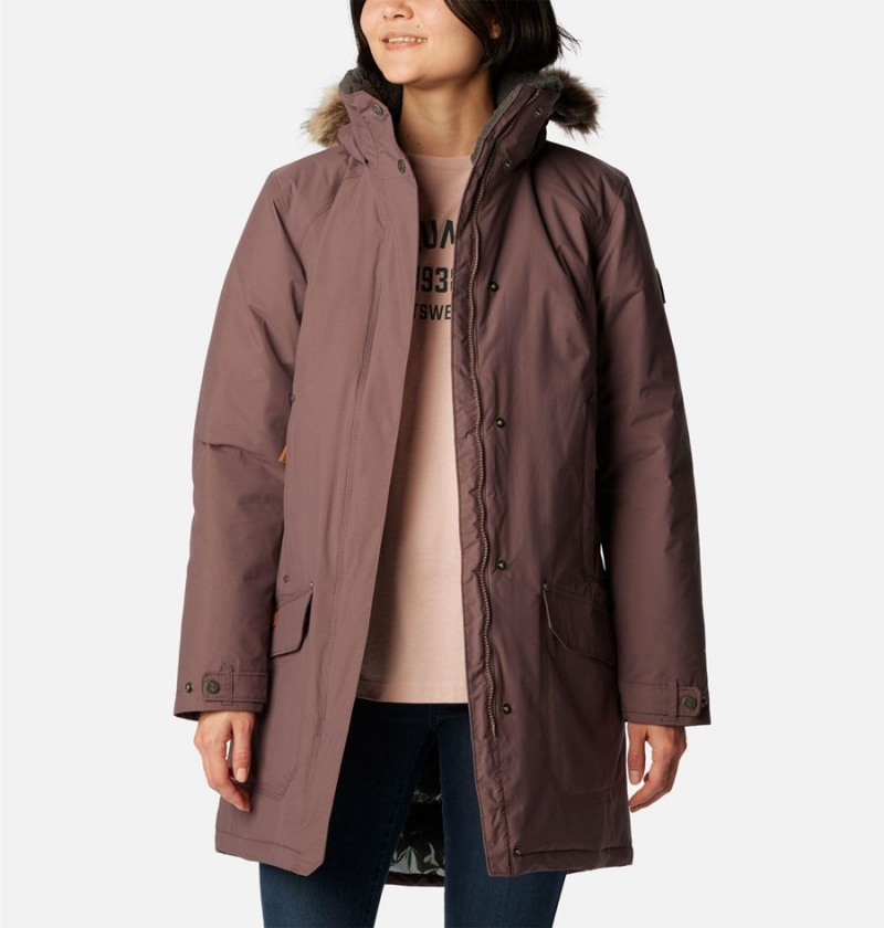 Brown Columbia Icelandite TurboDown Women's Coats | 86305SNVI