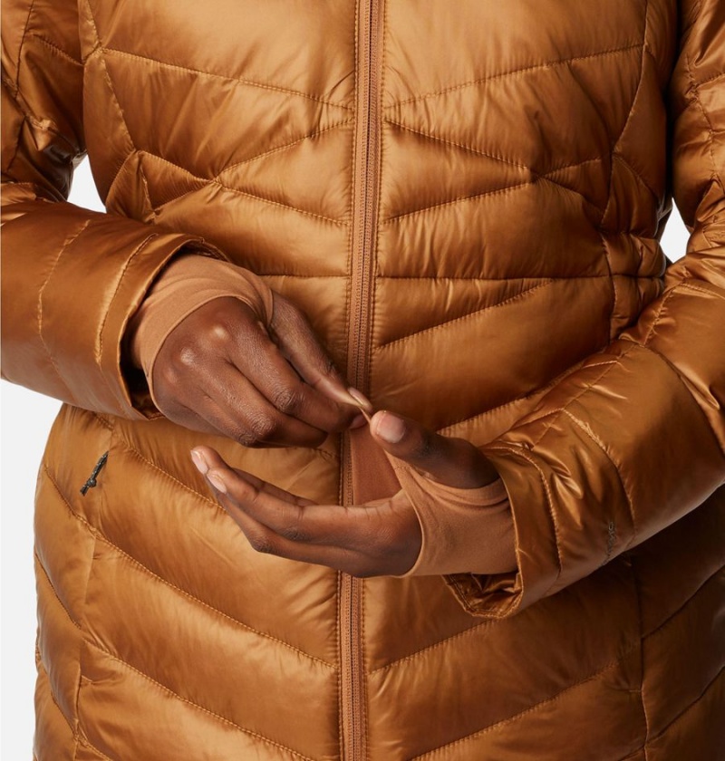 Brown Columbia Joy Peak Mid Women's Puffer Jacket | 26981CIRX