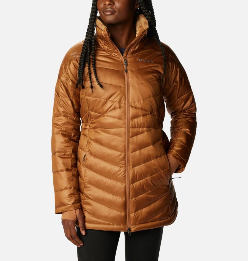 Brown Columbia Joy Peak Mid Women\'s Puffer Jacket | 26981CIRX