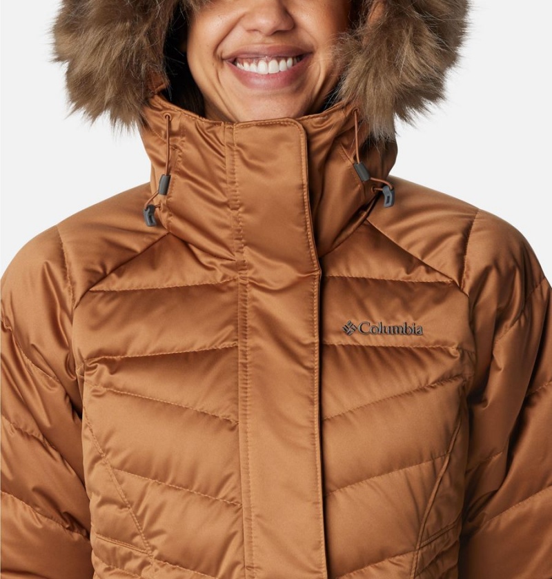 Brown Columbia Lay D III Mid Women's Puffer Jacket | 58092FVPC