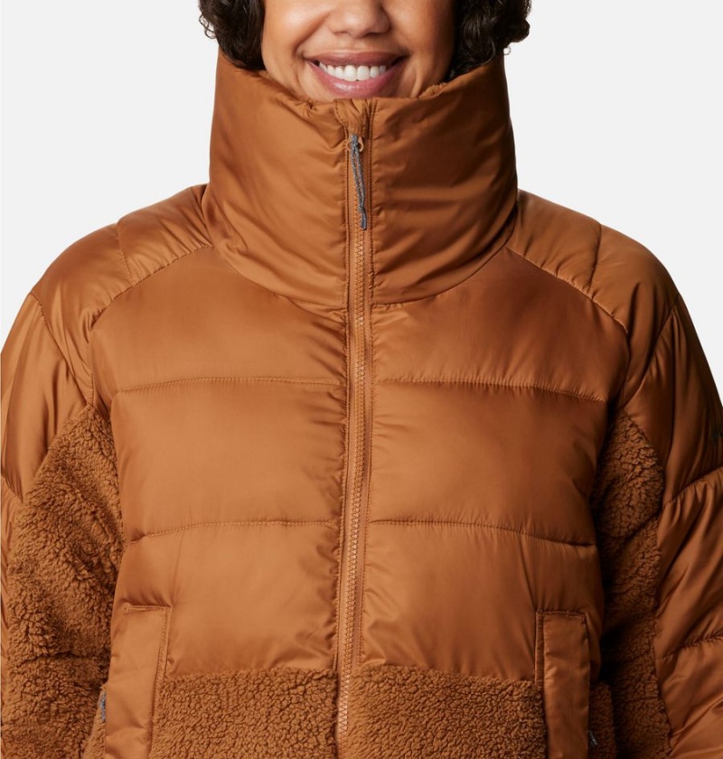 Brown Columbia Leadbetter Point Long Women's Puffer Jacket | 80321XLMC