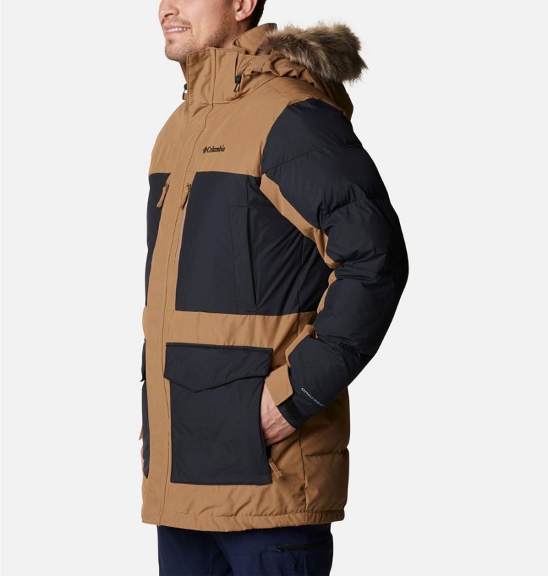 Brown Columbia Marquam Peak Fusion Omni Heat Infinity Insulated Men's Coats | 95620BZNT