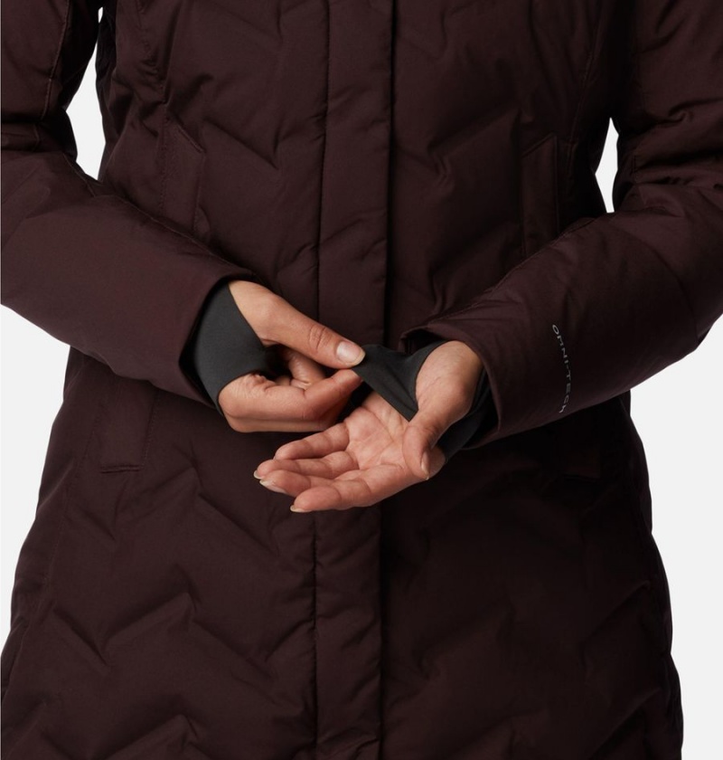 Brown Columbia Mountain Croo II Mid Down Women's Coats | 87204TKFG