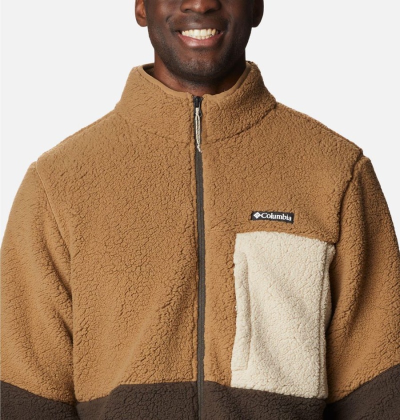 Brown Columbia Mountainside Heavyweight Sherpa Men's Fleece Jacket | 63095RLMC