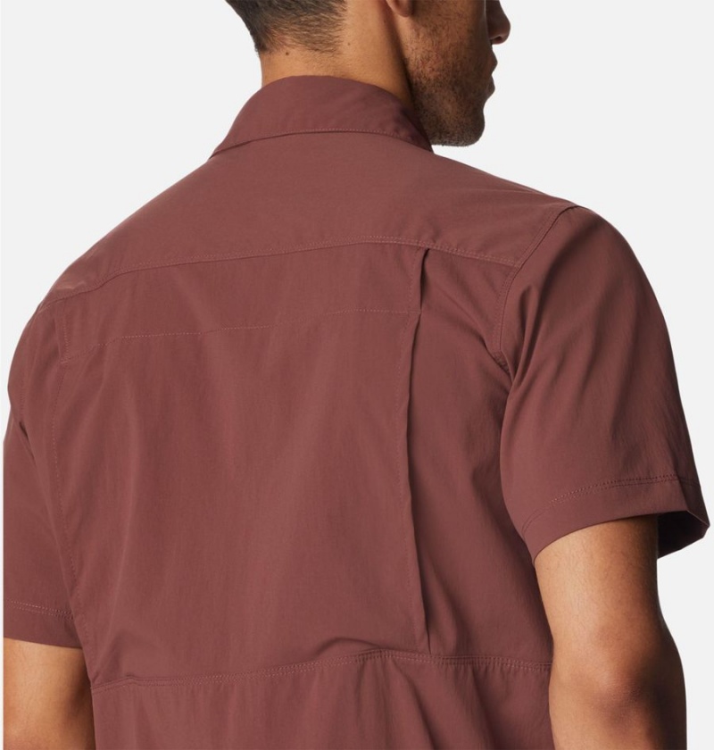 Brown Columbia Newton Ridge II Short Sleeve Men's Shirt | 46725RICO