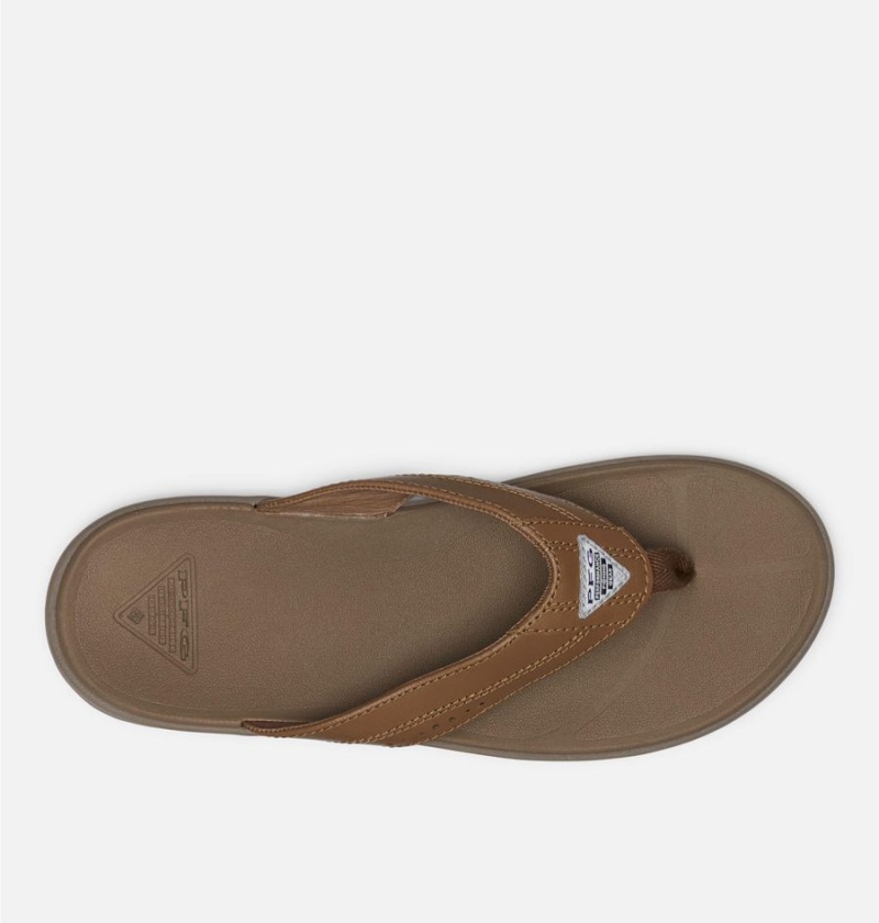 Brown Columbia PFG Rostra Beachcomber LE Flip Flop Men's Sandals | 47810RLEJ