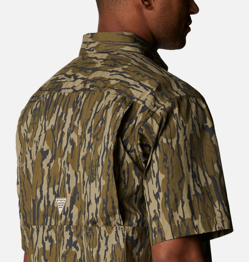 Brown Columbia PHG Super Sharptail Short Sleeve Men's Shirt | 48097MFOJ