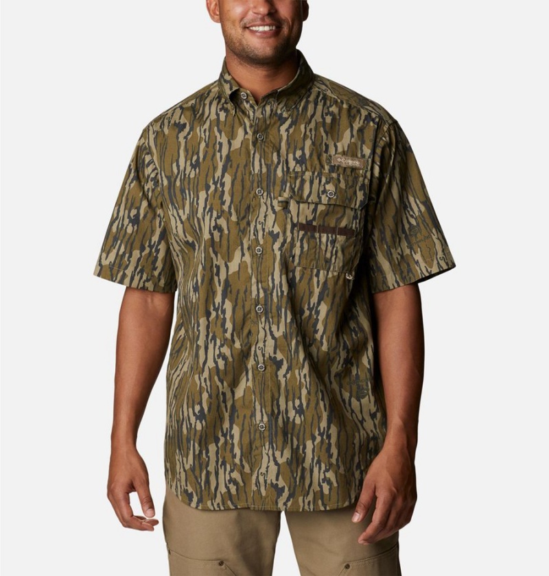 Brown Columbia PHG Super Sharptail Short Sleeve Men\'s Shirt | 48097MFOJ