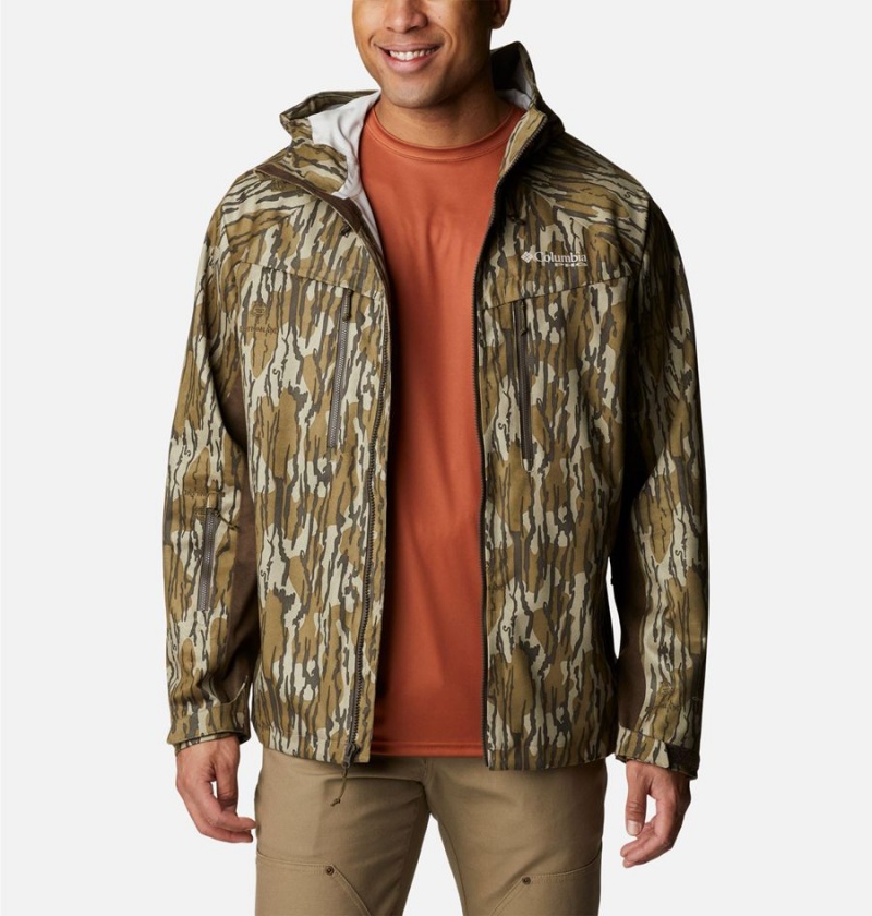 Brown Columbia PHG Trophy Rack Silent Men's Rain Jacket | 74013MJES