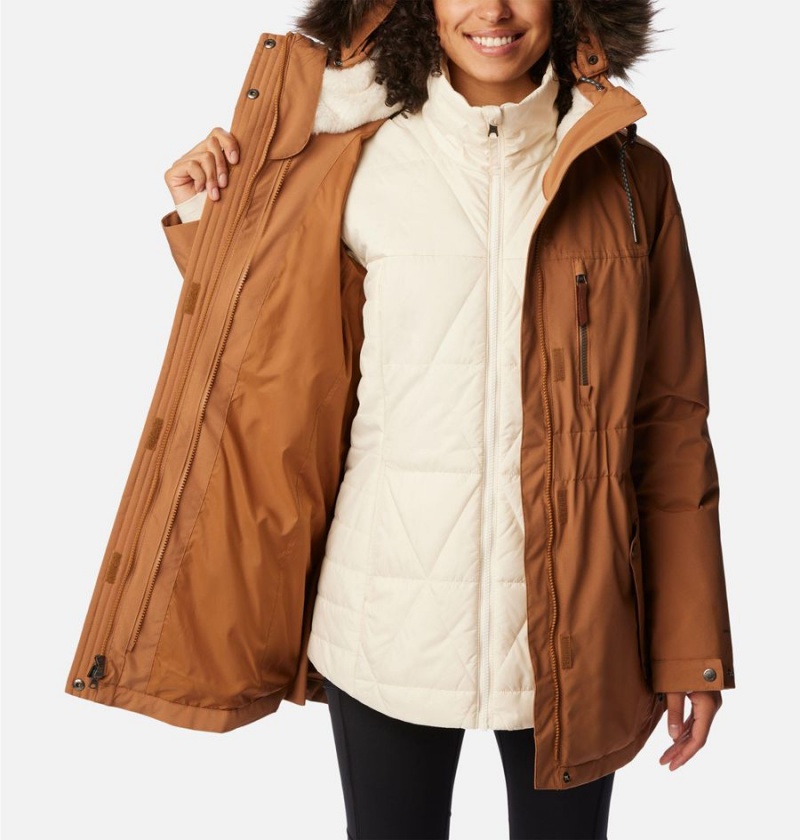 Brown Columbia Payton Pass Interchange Women's Coats | 84015BFJV