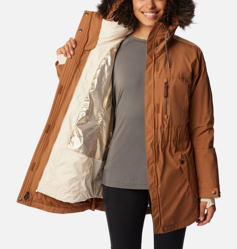 Brown Columbia Payton Pass Interchange Women's Coats | 84015BFJV