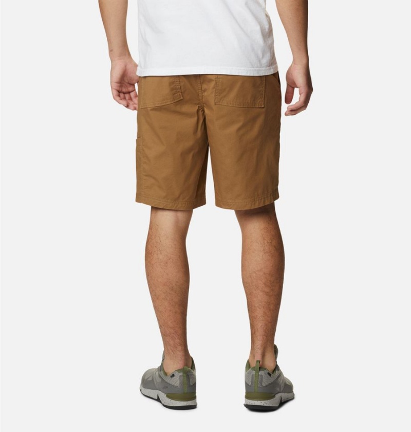 Brown Columbia Pine Canyon Cargo Men's Shorts | 35467KRZM