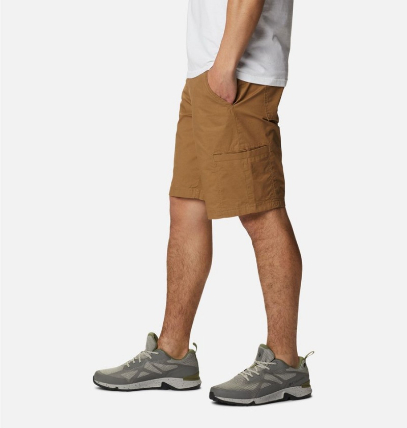 Brown Columbia Pine Canyon Cargo Men's Shorts | 35467KRZM