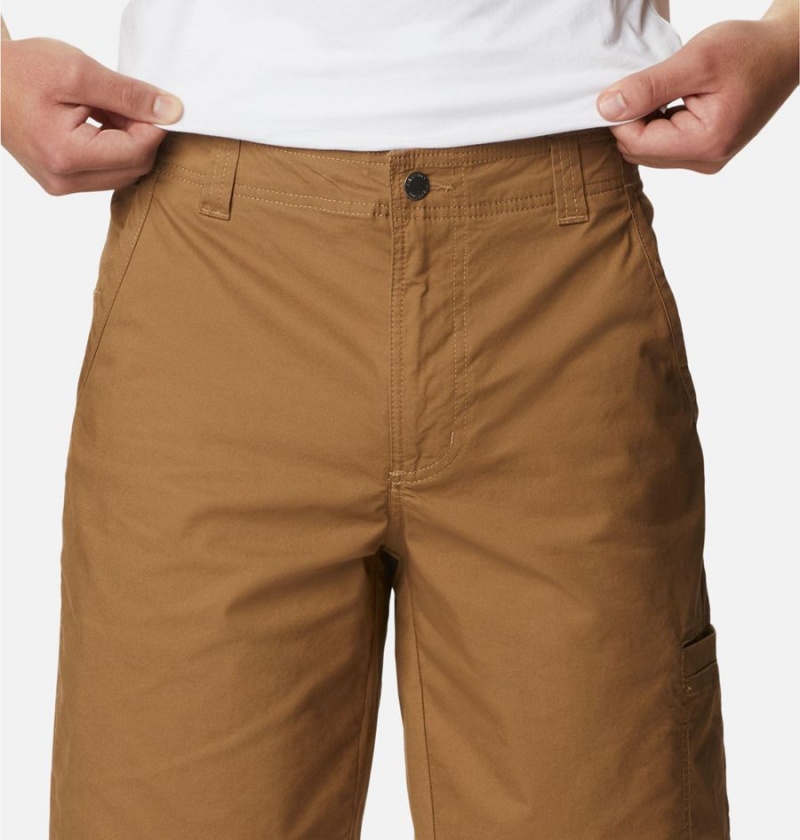 Brown Columbia Pine Canyon Cargo Men's Shorts | 35467KRZM