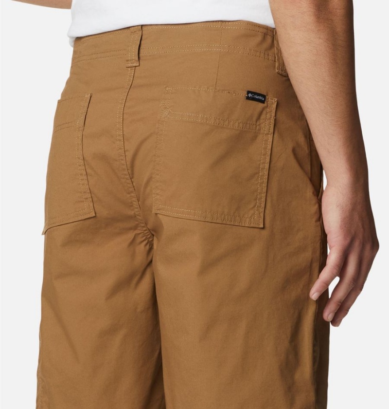 Brown Columbia Pine Canyon Cargo Men's Shorts | 35467KRZM