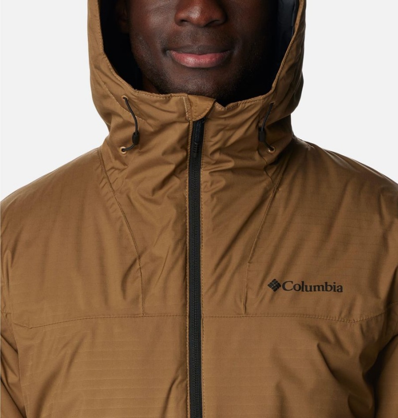 Brown Columbia Point Park Insulated Men's Puffer Jacket | 65120QPEN