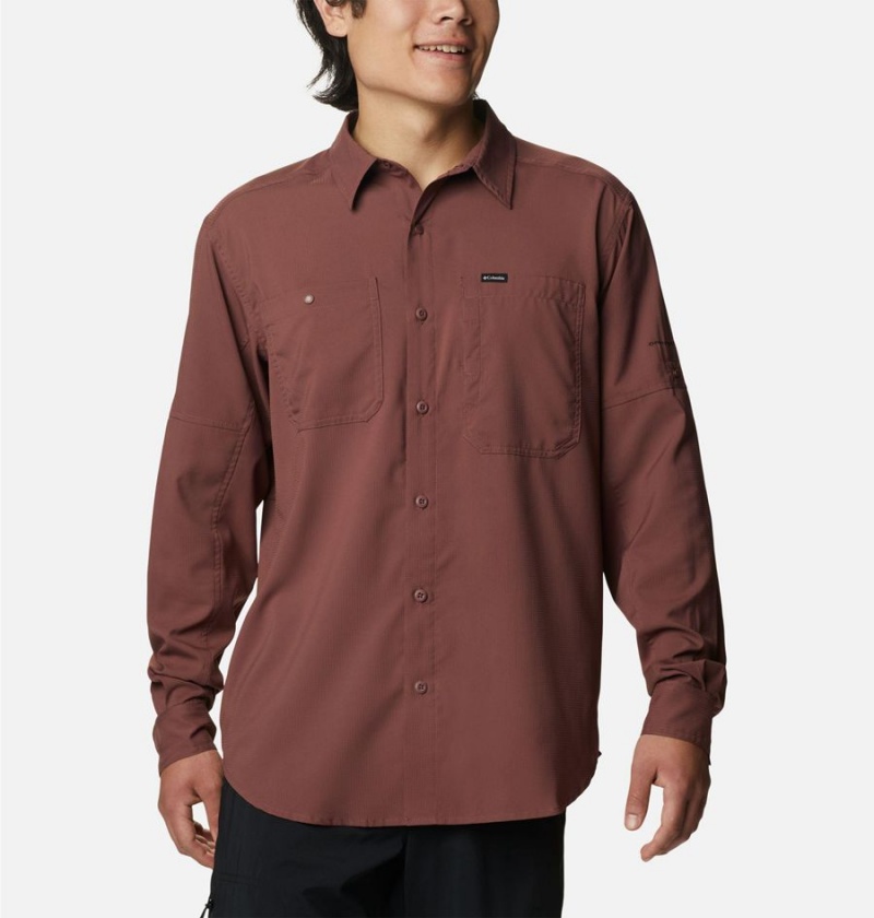 Brown Columbia Silver Ridge Utility Lite Long Sleeve Men\'s Shirt | 72068DWBJ