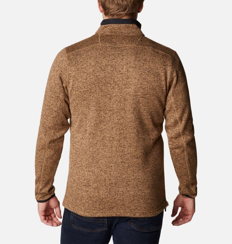 Brown Columbia Sweater Weather Full Zip Men's Fleece Jacket | 59786DRUN