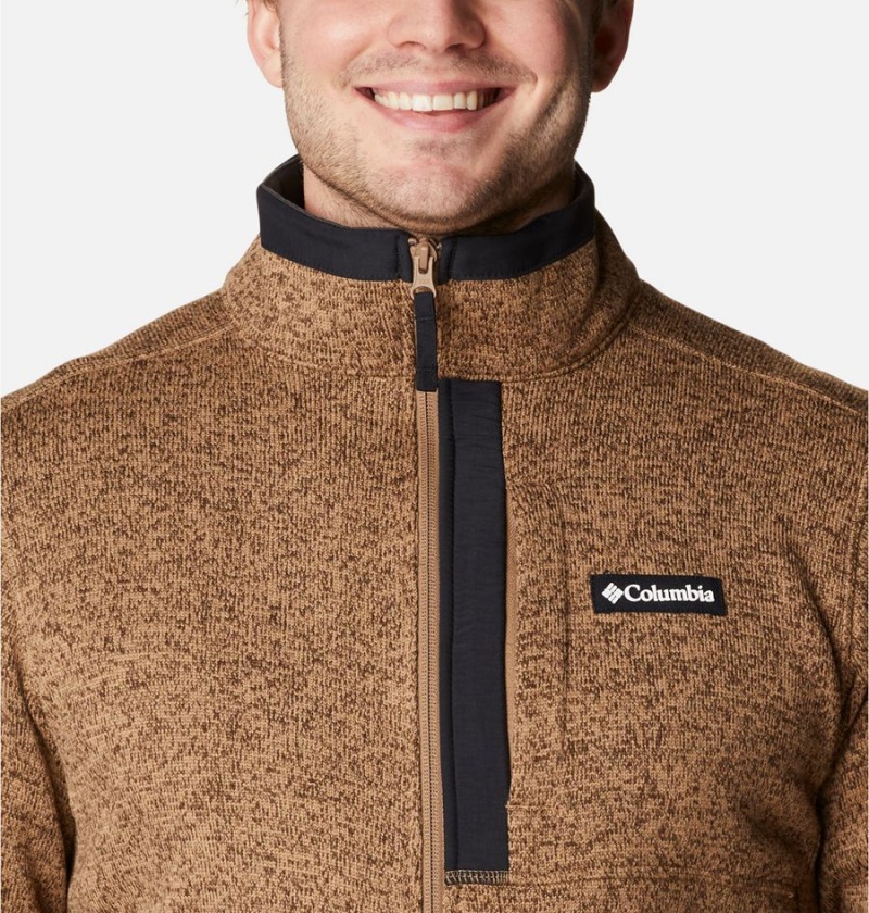 Brown Columbia Sweater Weather Full Zip Men's Fleece Jacket | 59786DRUN