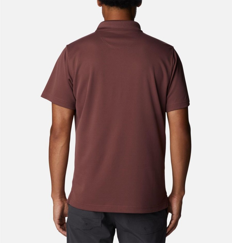 Brown Columbia Utilizer Men's Polo Shirt | 82549RZEF