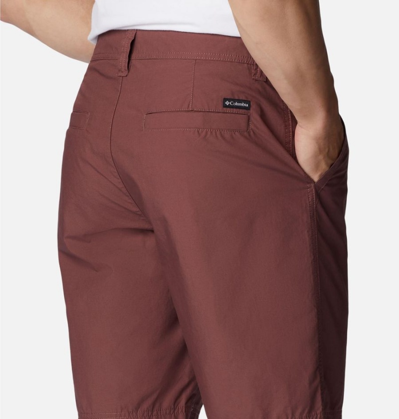 Brown Columbia Washed Out Men's Shorts | 04176FQGH