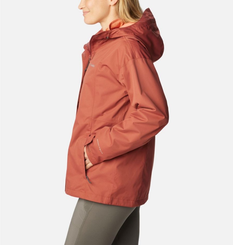 Coral Columbia Hikebound Interchange Women's 3 In 1 Jackets | 53426LUBR