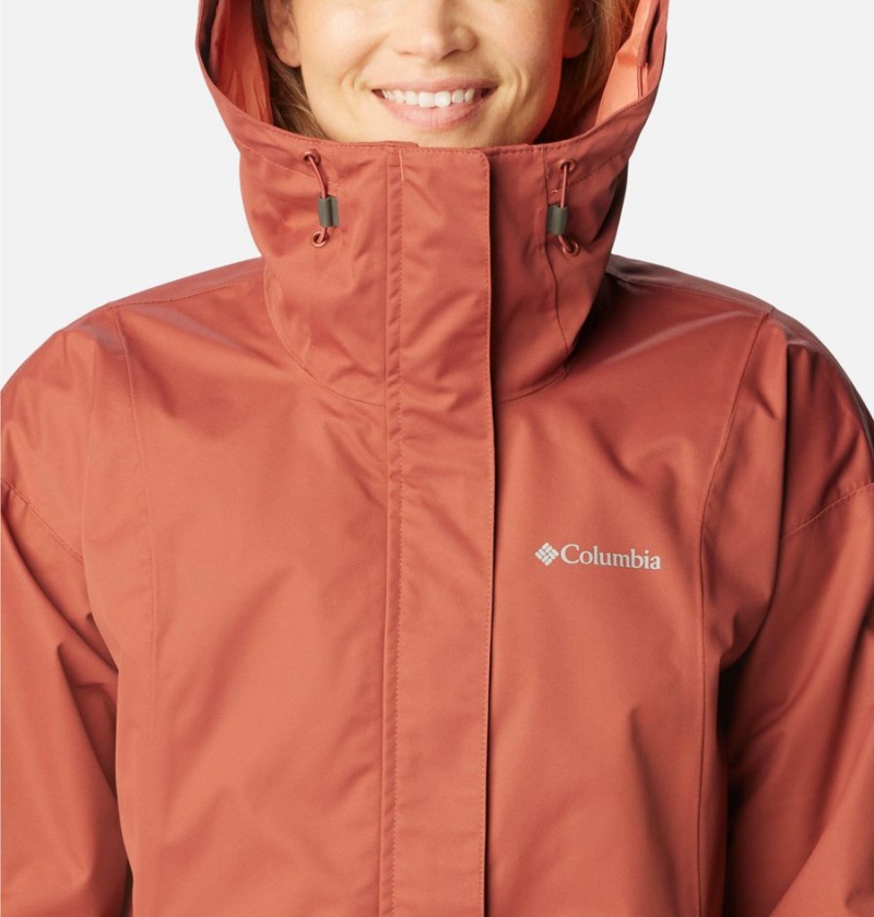 Coral Columbia Hikebound Interchange Women's 3 In 1 Jackets | 53426LUBR