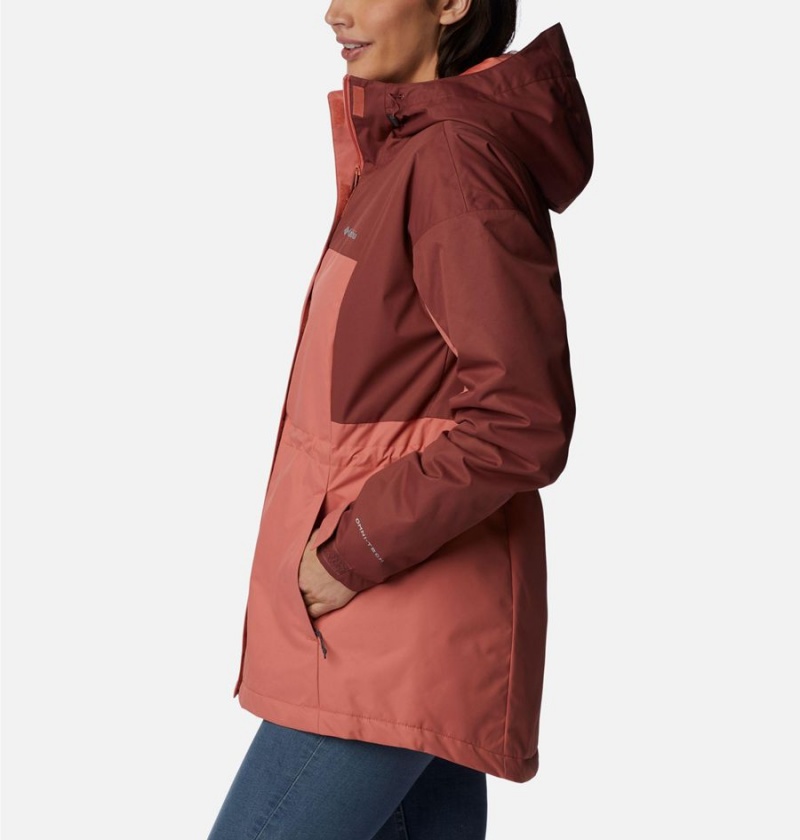 Coral Columbia Hikebound Long Insulated Women's Puffer Jacket | 31547OBUW