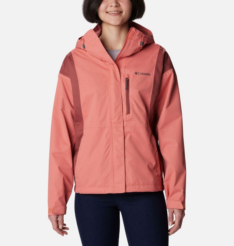 Coral Columbia Hikebound Women\'s Rain Jacket | 09274WFBZ