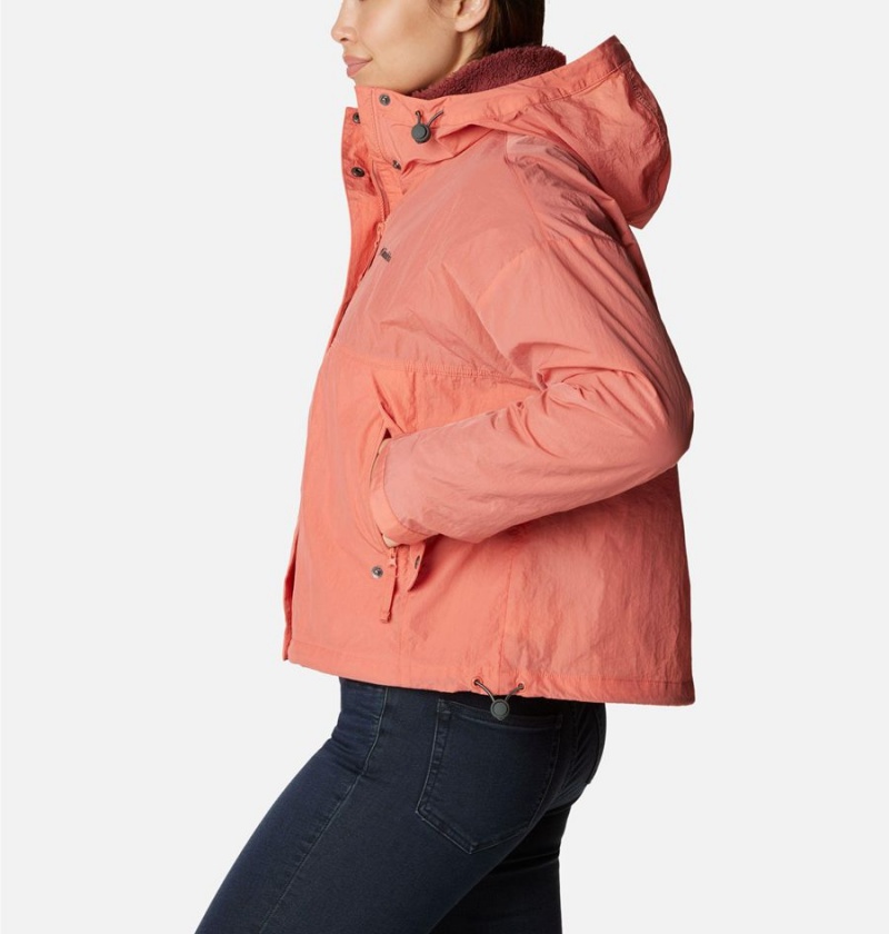 Coral Columbia Laurelwoods II Interchange Women's 3 In 1 Jackets | 95240HWQR