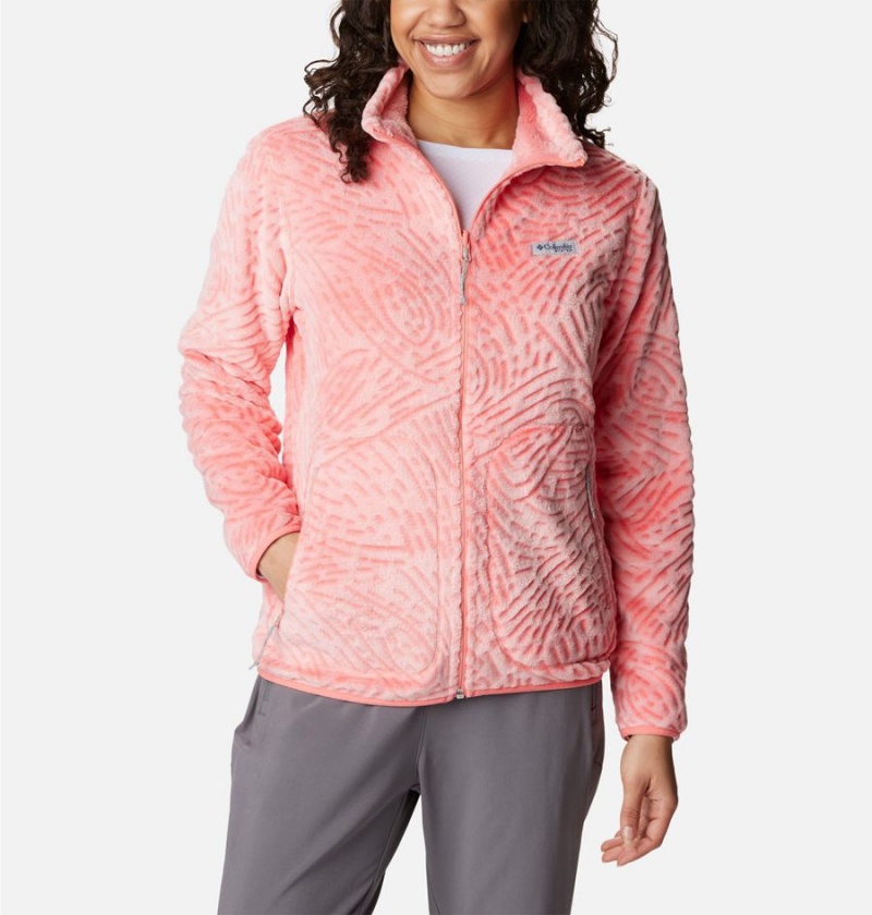 Coral Columbia PFG Slack Water Reversible Women\'s Fleece Jacket | 81674MXLT