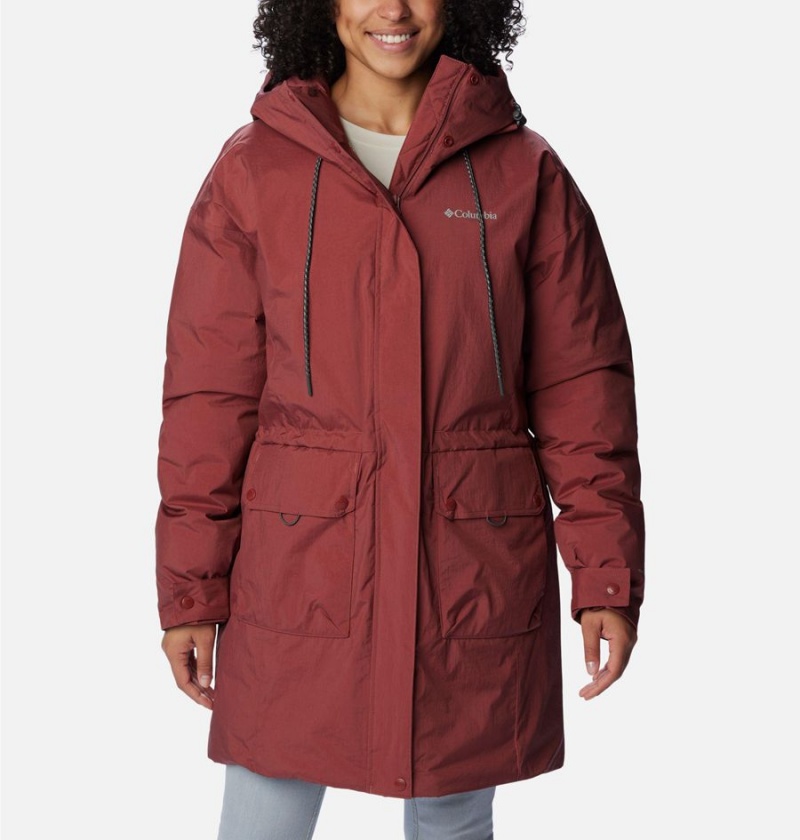 Coral Columbia Rosewood Women\'s Coats | 12736QKFA