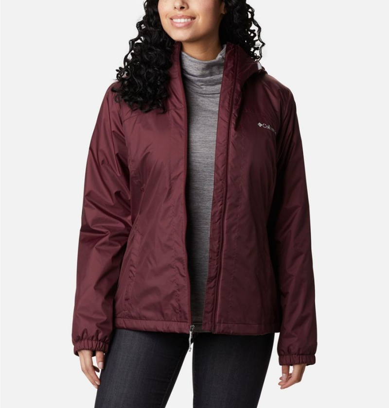 Coral Columbia Switchback Sherpa Lined Women\'s Rain Jacket | 25891MXQO