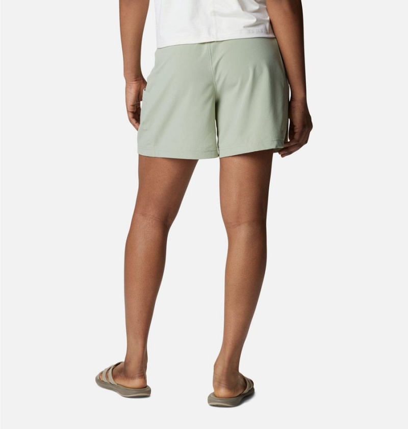 Green Columbia Anytime Flex Women's Shorts | 74835AEFV