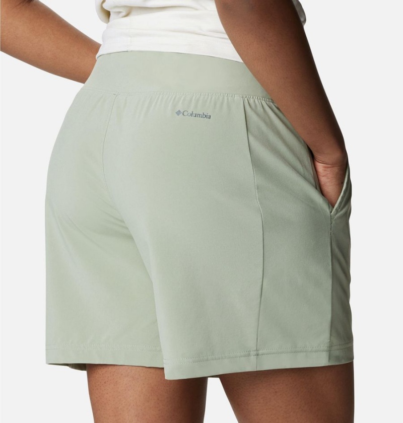 Green Columbia Anytime Flex Women's Shorts | 74835AEFV