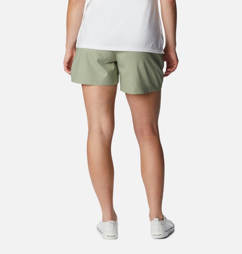 Green Columbia Anytime Lite Women's Shorts | 51378LADH