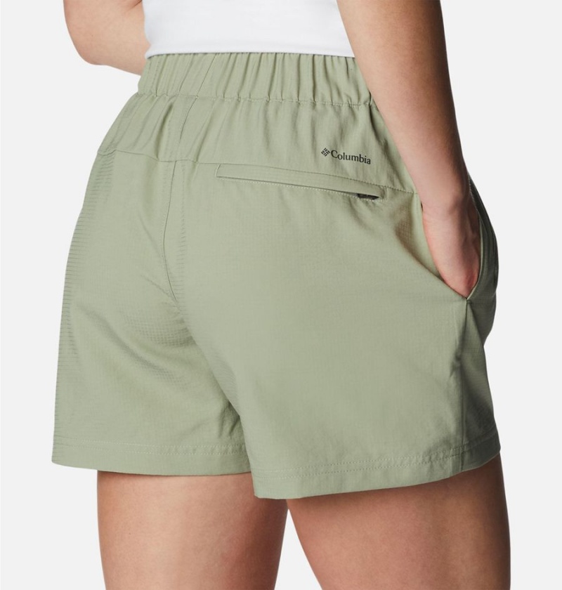 Green Columbia Anytime Lite Women's Shorts | 51378LADH