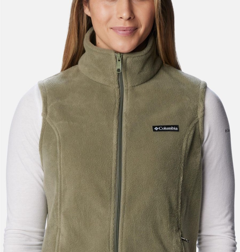 Green Columbia Benton Springs Fleece Women's Vest | 64720YDRG