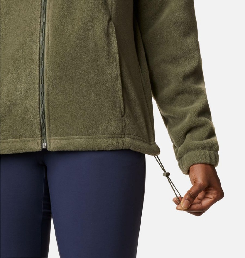 Green Columbia Benton Springs Full Zip Women's Fleece Jacket | 20895MHDJ