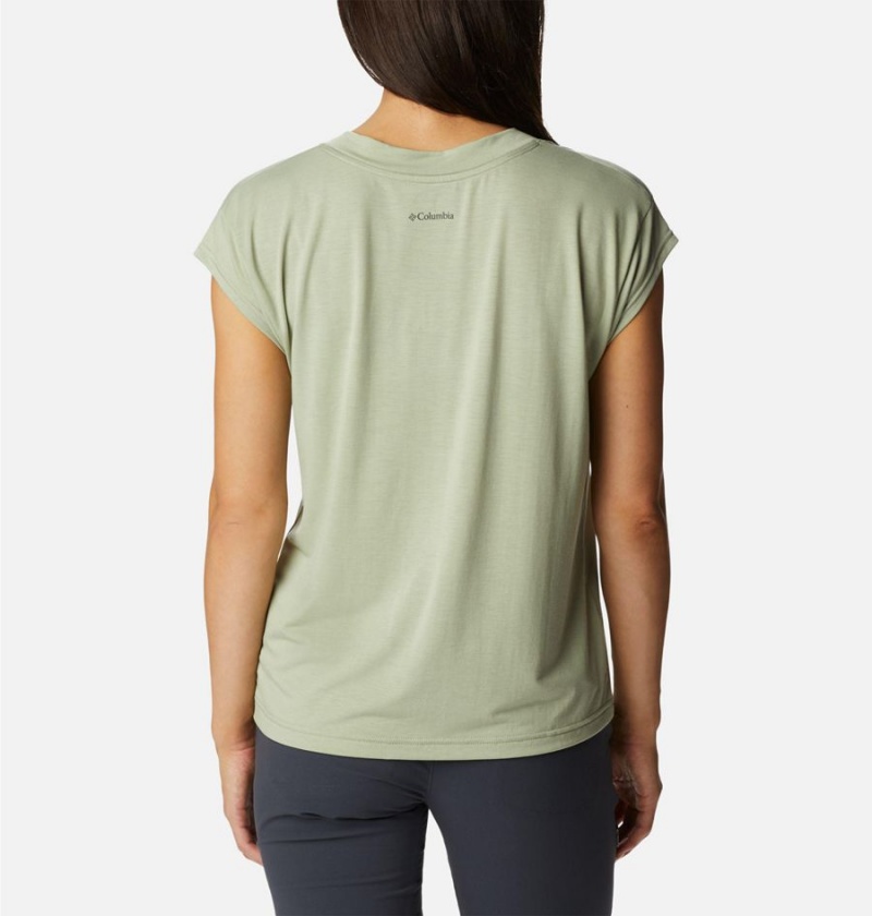 Green Columbia Boundless Beauty Women's T-Shirt | 38701EQXB